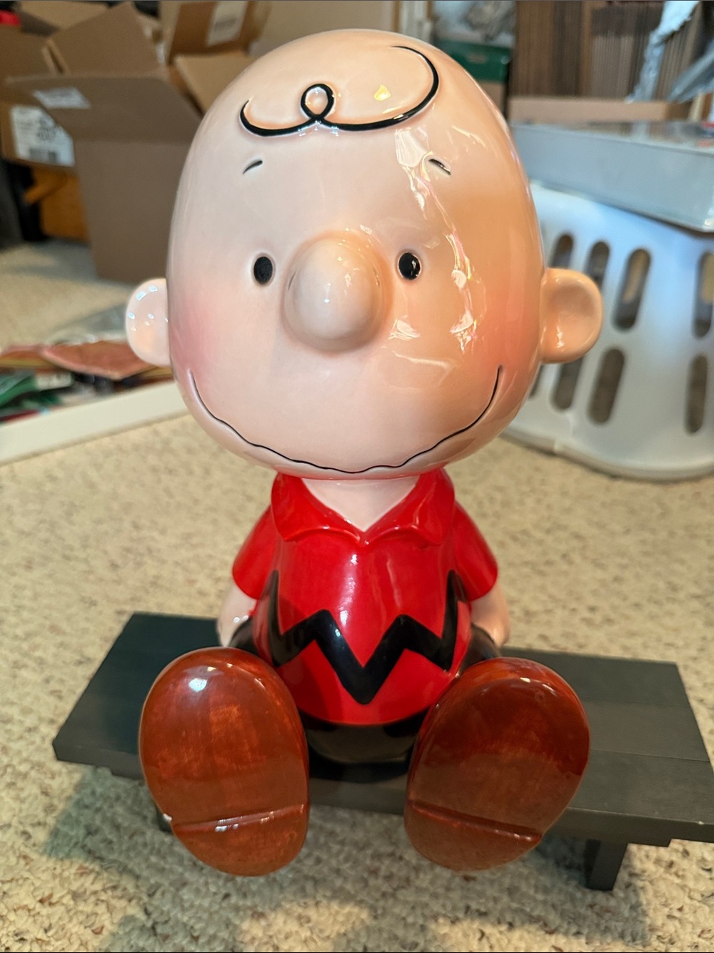 Charlie Brown Ceramic Figurine Music Box